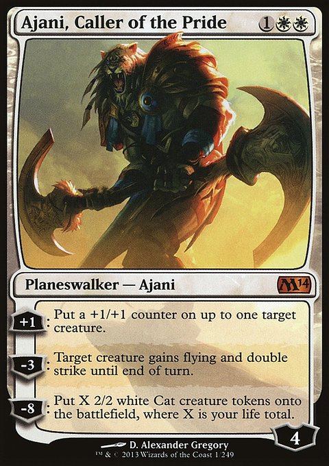 Ajani, Caller of the Pride, Magic 2014 #1, Magic: The Gathering card
