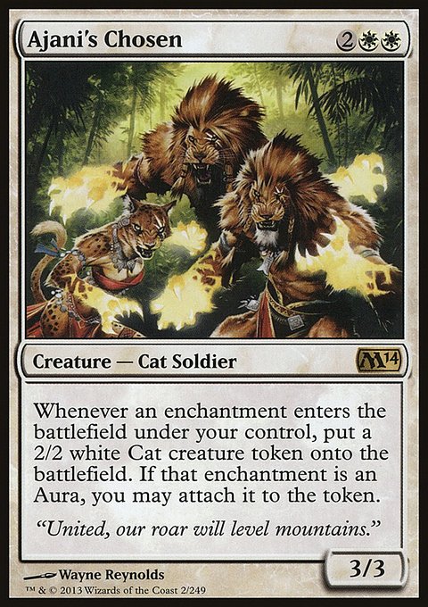 Ajani's Chosen, Magic 2014 #2, Magic: The Gathering card