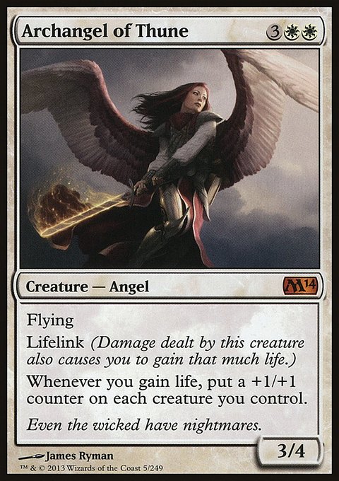Archangel of Thune, Magic 2014 #5, Magic: The Gathering card