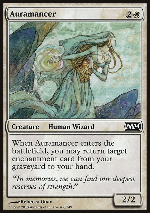 Auramancer, Magic 2014 #6, Magic: The Gathering card