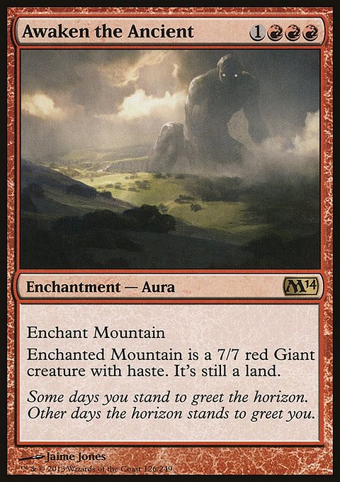 Awaken the Ancient, Magic 2014 #126, Magic: The Gathering card