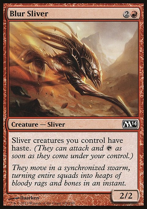 Blur Sliver, Magic 2014 #129, Magic: The Gathering card