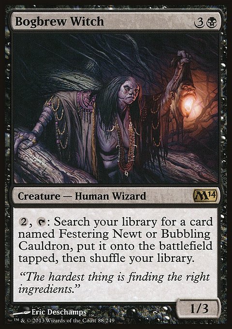 Bogbrew Witch, Magic 2014 #88, Magic: The Gathering card