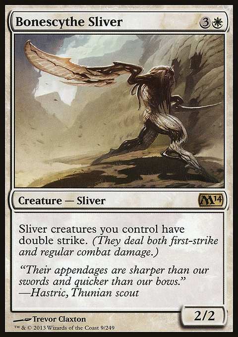 Bonescythe Sliver, Magic 2014 #9, Magic: The Gathering card
