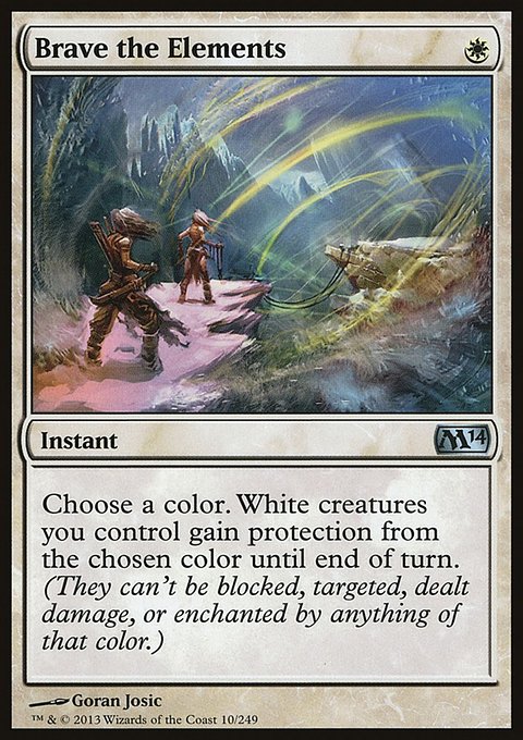 Brave the Elements, Magic 2014 #10, Magic: The Gathering card