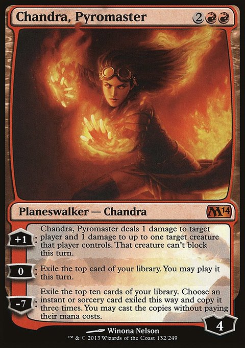 Chandra, Pyromaster, Magic 2014 #132, Magic: The Gathering card