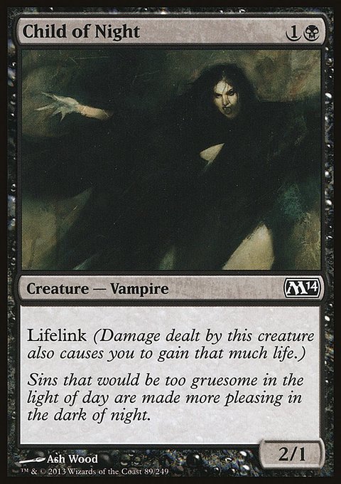 Child of Night, Magic 2014 #89, Magic: The Gathering card