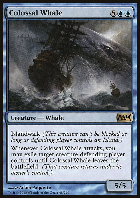 Colossal Whale, Magic 2014 #48, Magic: The Gathering card