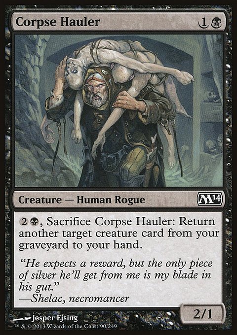 Corpse Hauler, Magic 2014 #90, Magic: The Gathering card