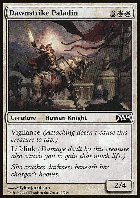 Dawnstrike Paladin, Magic 2014 #15, Magic: The Gathering card