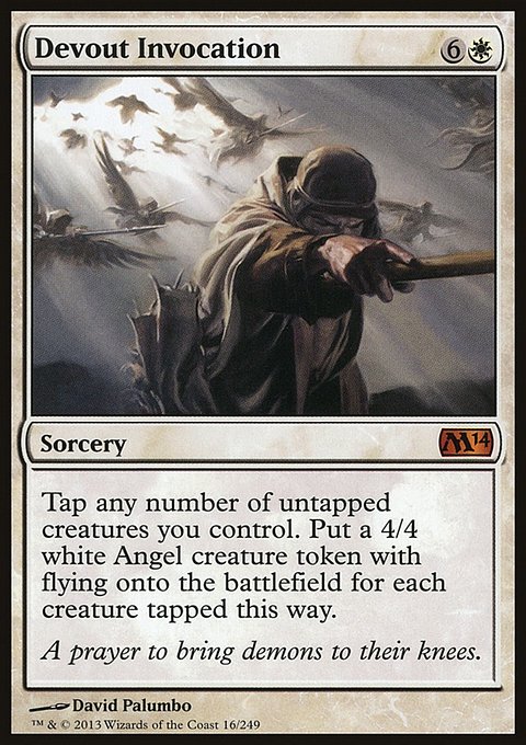 Devout Invocation, Magic 2014 #16, Magic: The Gathering card