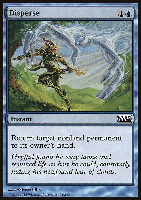 Disperse, Magic 2014 #51, Magic: The Gathering card