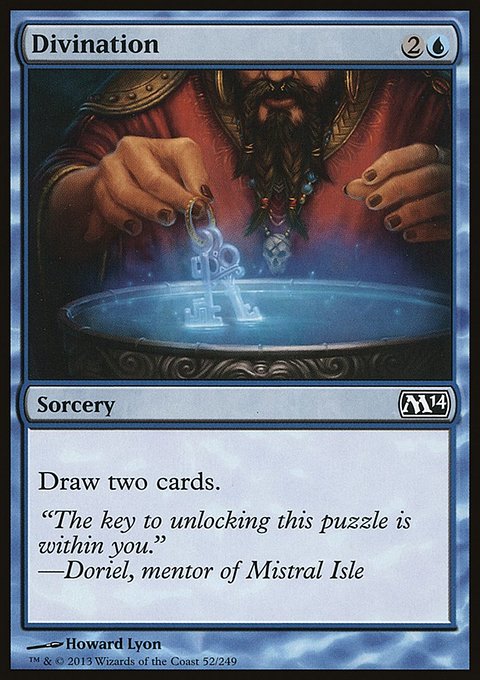 Divination, Magic 2014 #52, Magic: The Gathering card