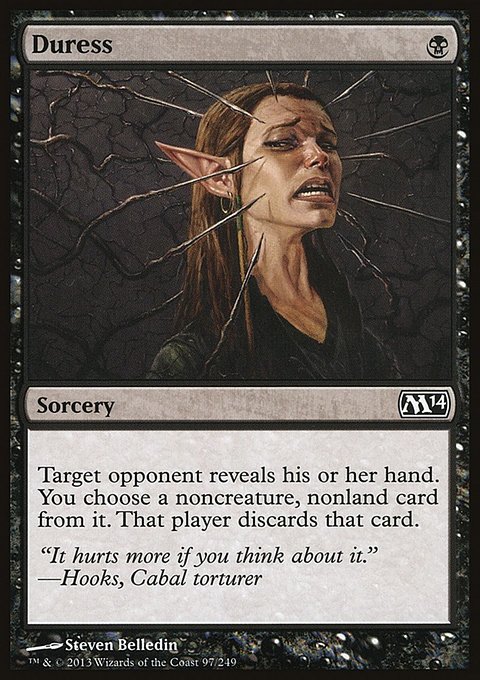 Duress, Magic 2014 #97, Magic: The Gathering card