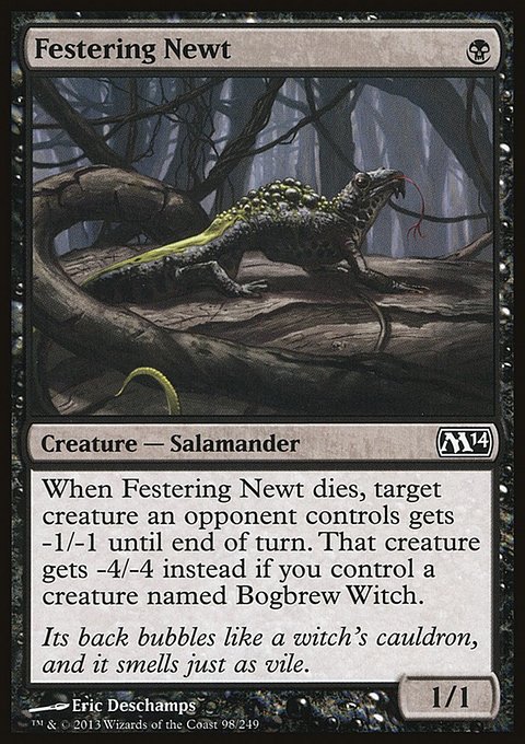 Festering Newt, Magic 2014 #98, Magic: The Gathering card