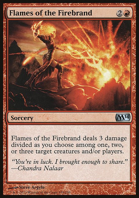 Flames of the Firebrand, Magic 2014 #139, Magic: The Gathering card