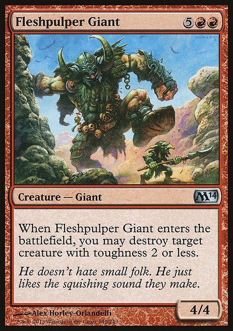 Fleshpulper Giant, Magic 2014 #140, Magic: The Gathering card