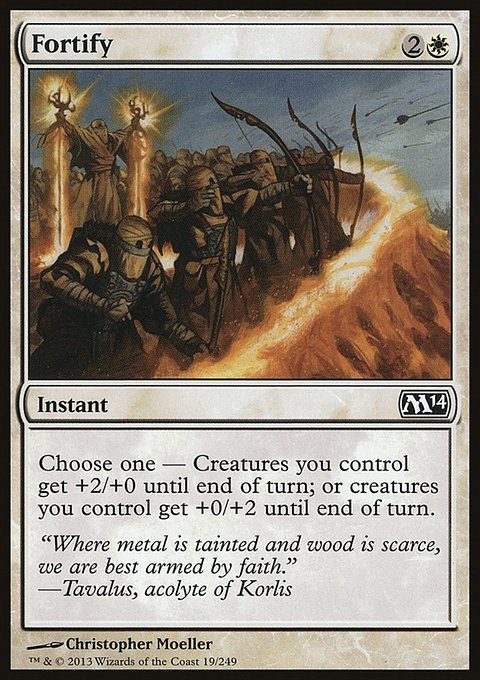 Fortify, Magic 2014 #19, Magic: The Gathering card