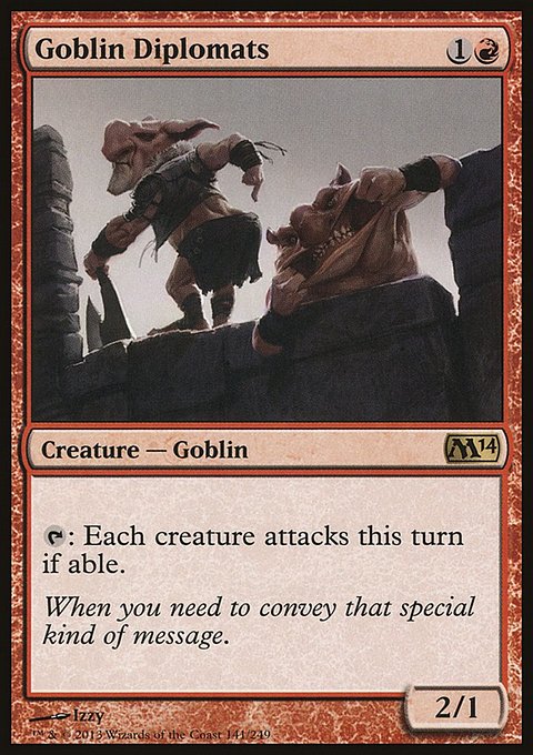 Goblin Diplomats, Magic 2014 #141, Magic: The Gathering card