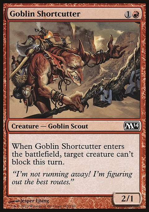 Goblin Shortcutter, Magic 2014 #142, Magic: The Gathering card