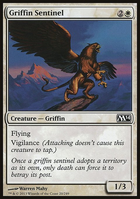 Griffin Sentinel, Magic 2014 #20, Magic: The Gathering card