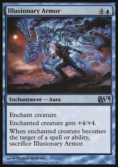 Illusionary Armor, Magic 2014 #59, Magic: The Gathering card