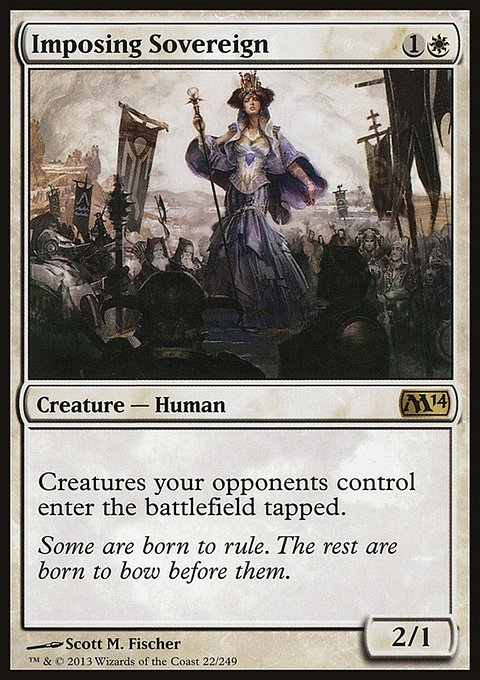 Imposing Sovereign, Magic 2014 #22, Magic: The Gathering card