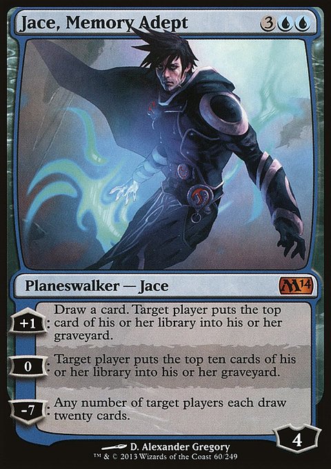 Jace, Memory Adept, Magic 2014 #60, Magic: The Gathering card