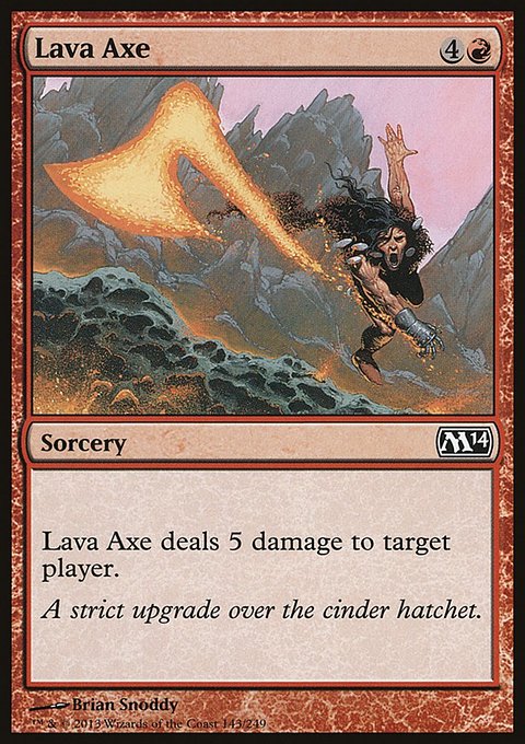 Lava Axe, Magic 2014 #143, Magic: The Gathering card