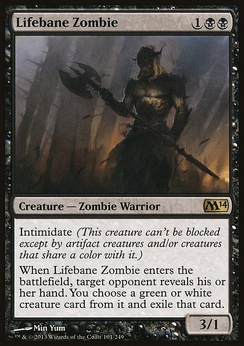 Lifebane Zombie, Magic 2014 #101, Magic: The Gathering card