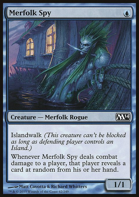 Merfolk Spy, Magic 2014 #62, Magic: The Gathering card