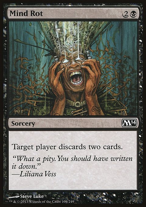 Mind Rot, Magic 2014 #106, Magic: The Gathering card