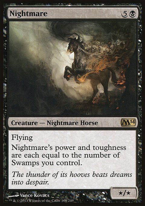 Nightmare, Magic 2014 #108, Magic: The Gathering card
