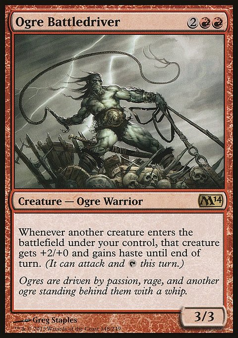 Ogre Battledriver, Magic 2014 #148, Magic: The Gathering card