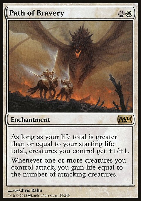 Path of Bravery, Magic 2014 #26, Magic: The Gathering card