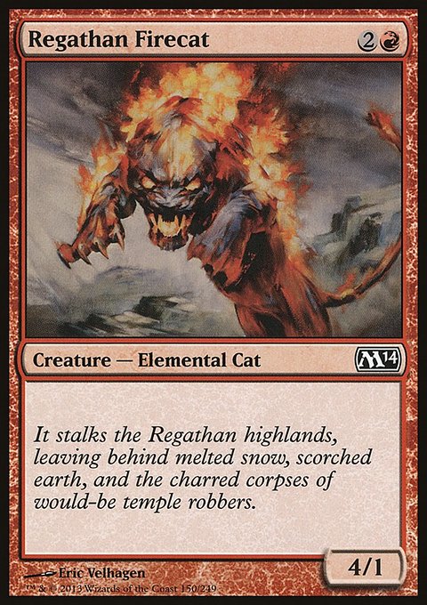 Regathan Firecat, Magic 2014 #150, Magic: The Gathering card