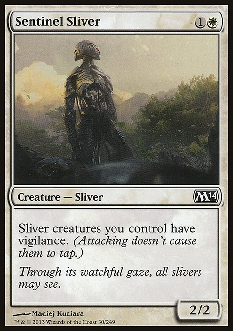 Sentinel Sliver, Magic 2014 #30, Magic: The Gathering card