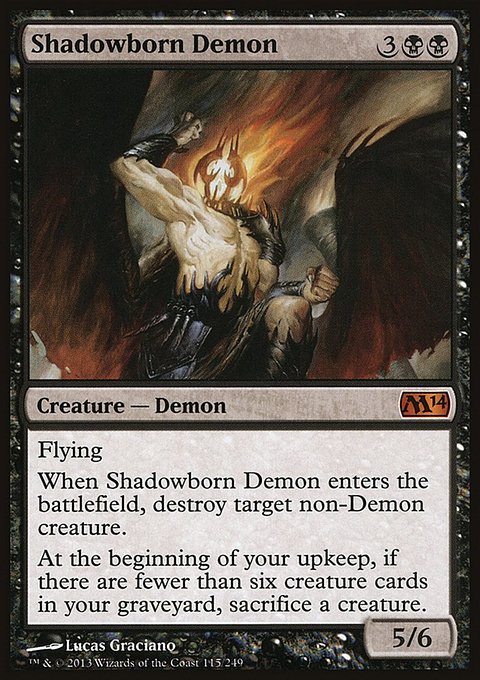Shadowborn Demon, Magic 2014 #115, Magic: The Gathering card