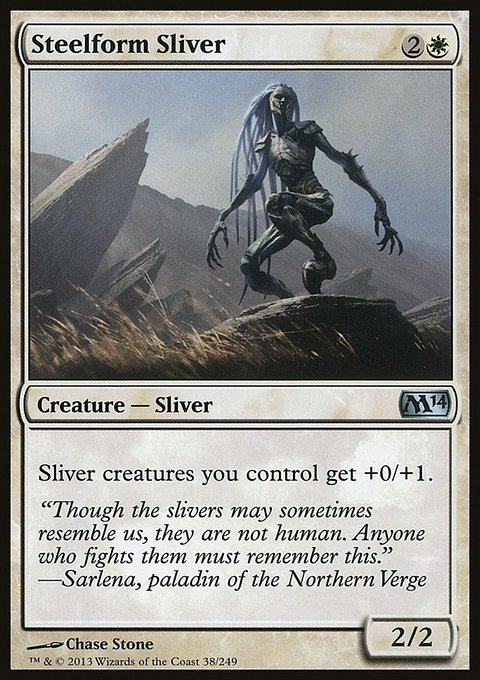 Steelform Sliver, Magic 2014 #38, Magic: The Gathering card