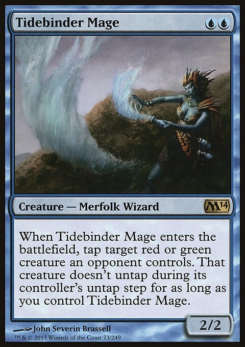Tidebinder Mage, Magic 2014 #73, Magic: The Gathering card