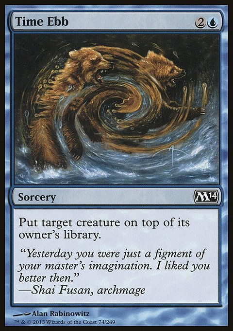 Time Ebb, Magic 2014 #74, Magic: The Gathering card