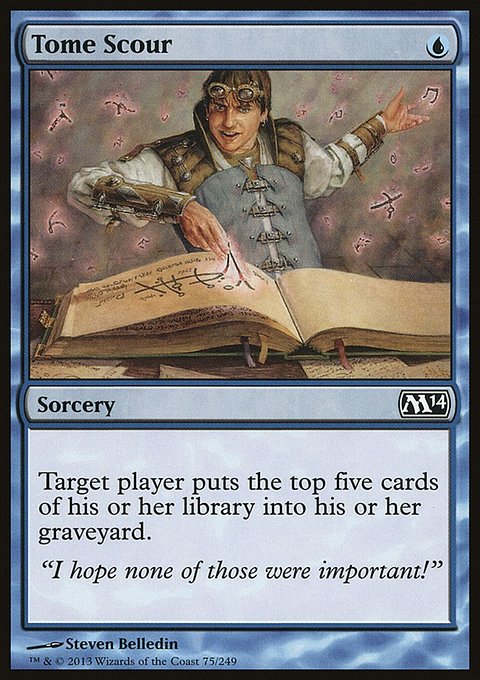 Tome Scour, Magic 2014 #75, Magic: The Gathering card