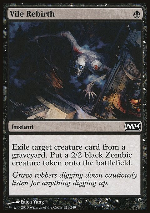 Vile Rebirth, Magic 2014 #121, Magic: The Gathering card