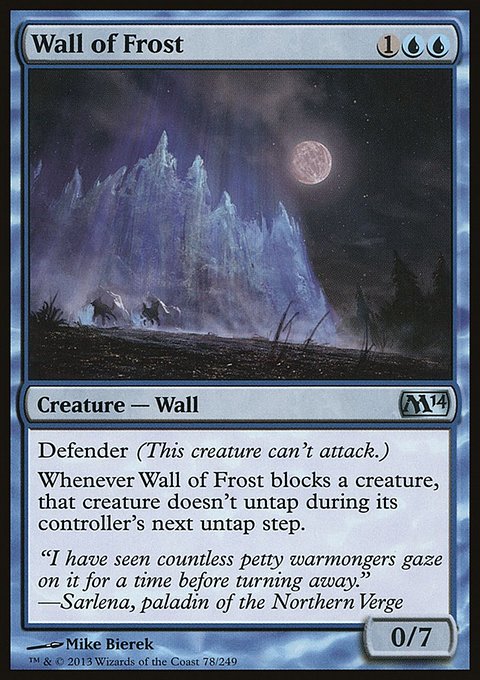 Wall of Frost, Magic 2014 #78, Magic: The Gathering card