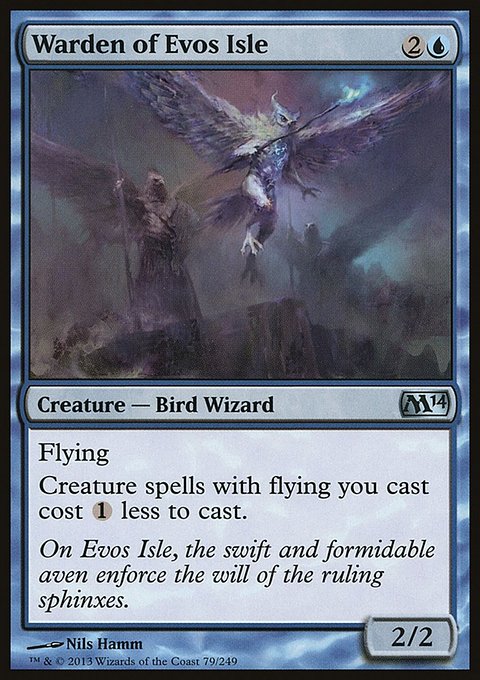Warden of Evos Isle, Magic 2014 #79, Magic: The Gathering card