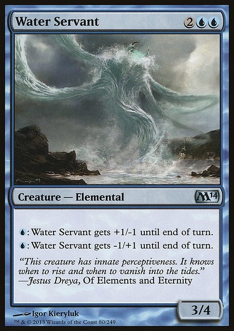 Water Servant, Magic 2014 #80, Magic: The Gathering card