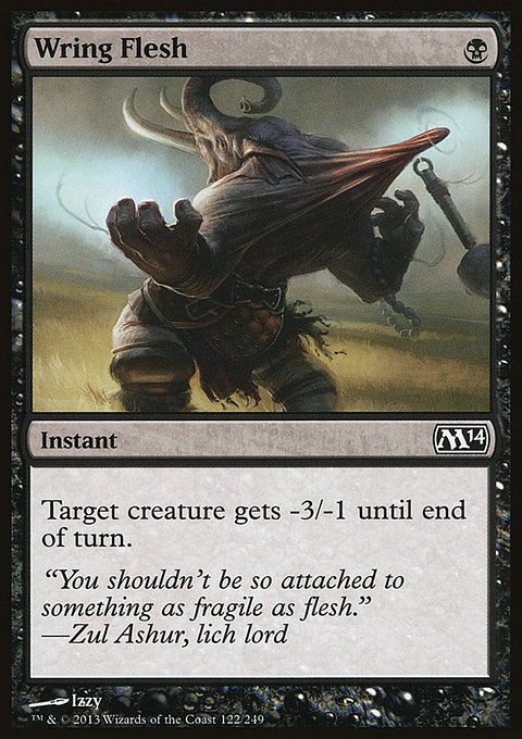 Wring Flesh, Magic 2014 #122, Magic: The Gathering card