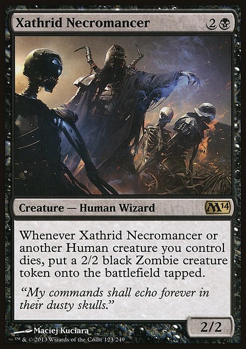 Xathrid Necromancer, Magic 2014 #123, Magic: The Gathering card