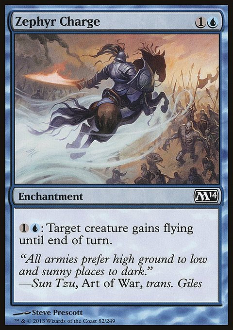 Zephyr Charge, Magic 2014 #82, Magic: The Gathering card
