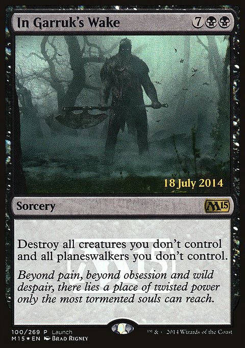 In Garruk's Wake, Magic 2015 Promos #100, Magic: The Gathering card